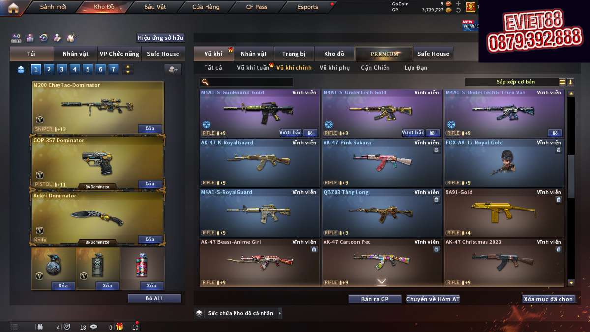 shop acc cf uy tin gia re